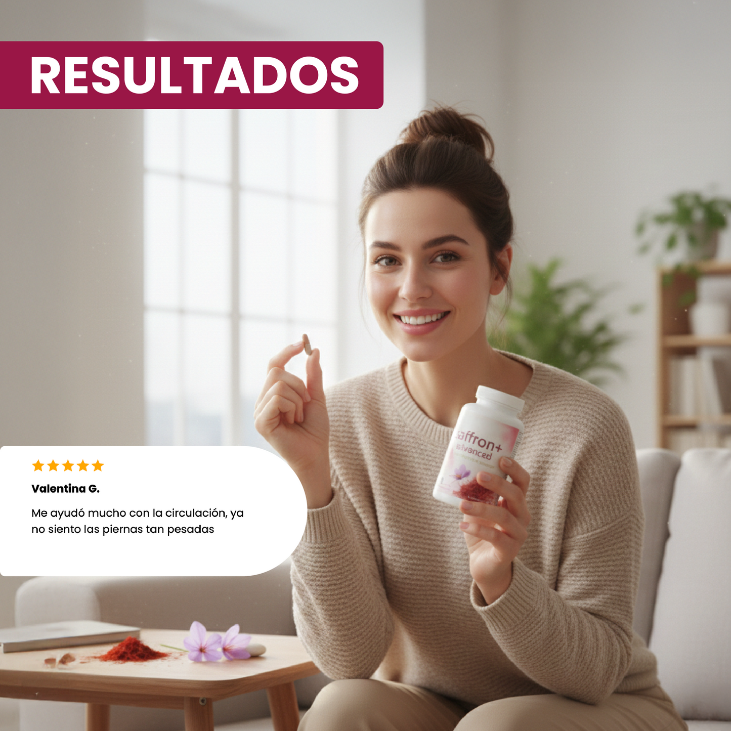 Saffron + Advanced- Ayuda al rendimiento, bienestar cardiovascular y vitalidad constante.