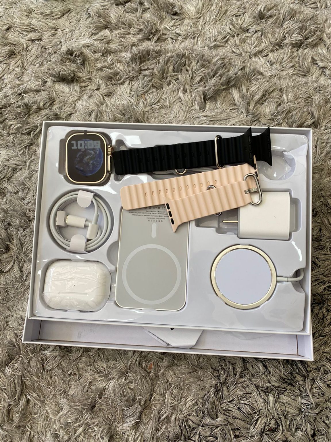 COMBO APPLE SMARTWATCH POWERBANK AIRPODS CARGADOR