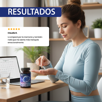 suplemento Cerebro, Memoria y Emociones-Diseñado para apoyar el funcionamiento mental.