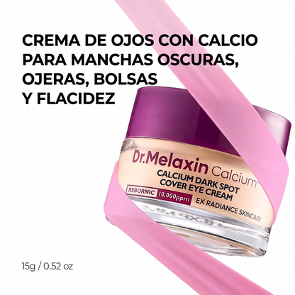 Crema de ojos con calcio para manchas oscuras, ojeras, bolsas y flacidez