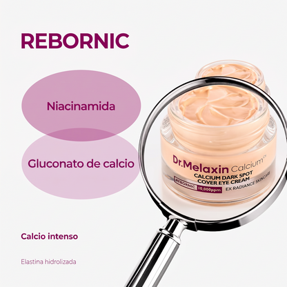 Crema de ojos con calcio para manchas oscuras, ojeras, bolsas y flacidez
