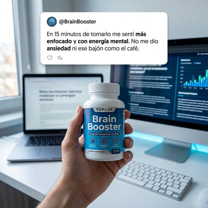 Brain Booster - Mejora la claridad, el enfoque y la energía mental.