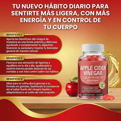 Gomitas de vinagre de manzana-Apoya a la digestión y controlar el apetito.