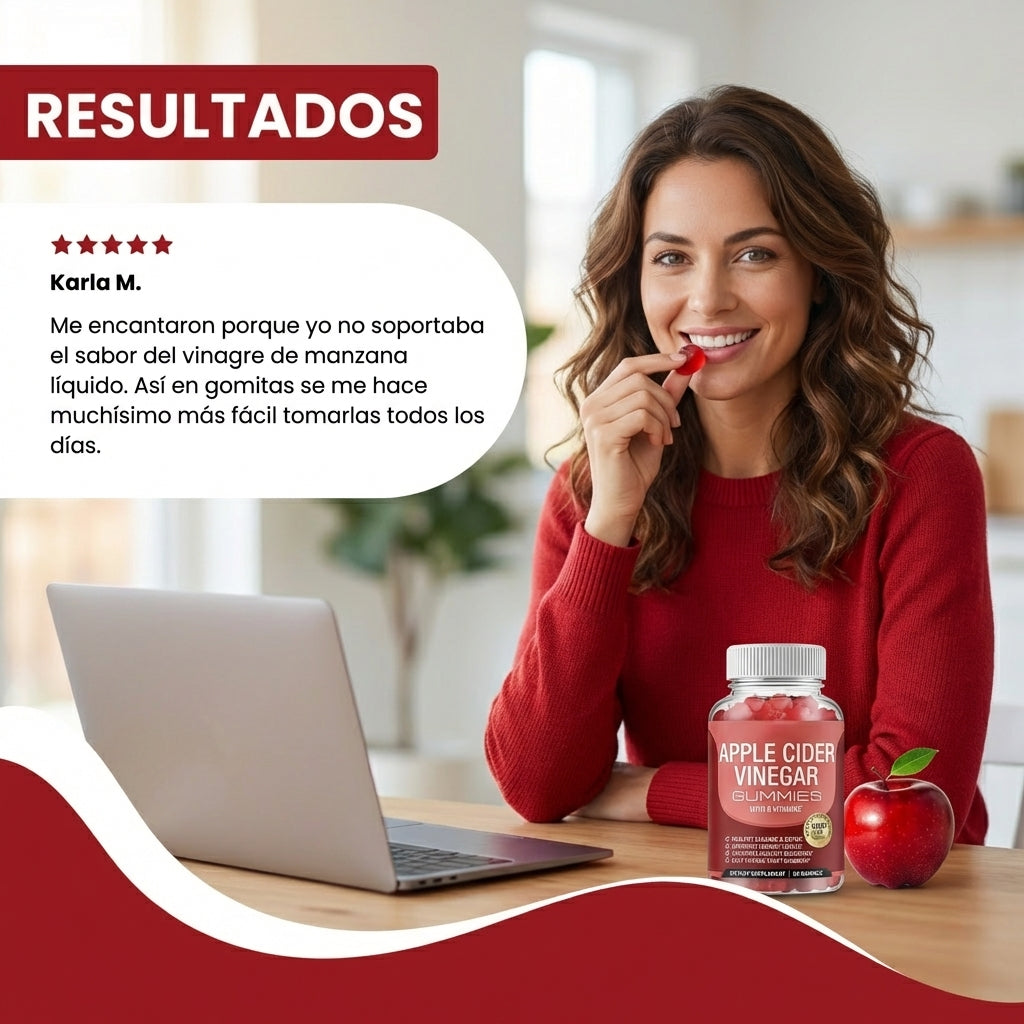 Gomitas de vinagre de manzana-Apoya a la digestión y controlar el apetito.