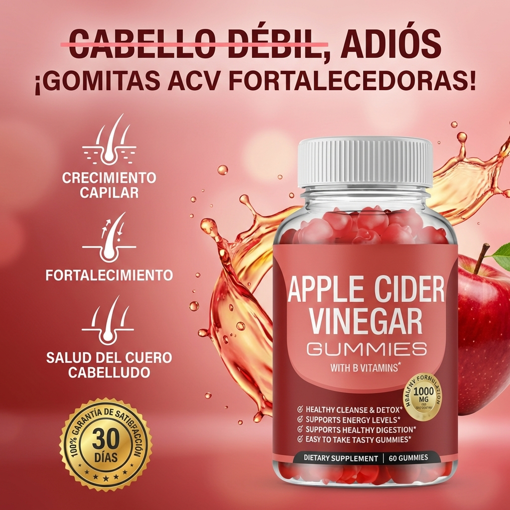 Gomitas de vinagre de manzana-Apoya a la digestión y controlar el apetito.