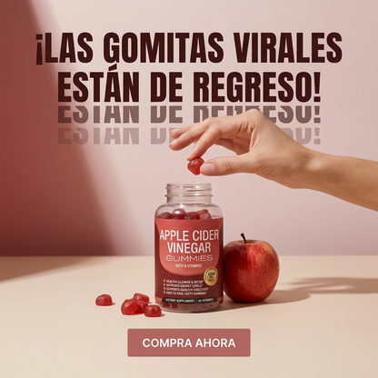 Gomitas de vinagre de manzana-Apoya a la digestión y controlar el apetito.