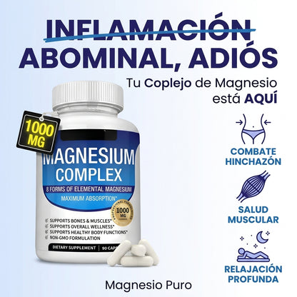 MAGNESIO TRIPLE ACCIÓN AVANZADA -  RELAJA TU CUERPO Y DESCANSA MEJOR