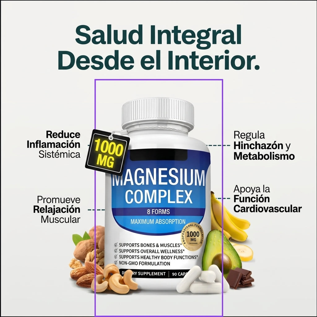 MAGNESIO TRIPLE ACCIÓN AVANZADA -  RELAJA TU CUERPO Y DESCANSA MEJOR
