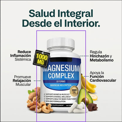 MAGNESIO TRIPLE ACCIÓN AVANZADA -  RELAJA TU CUERPO Y DESCANSA MEJOR