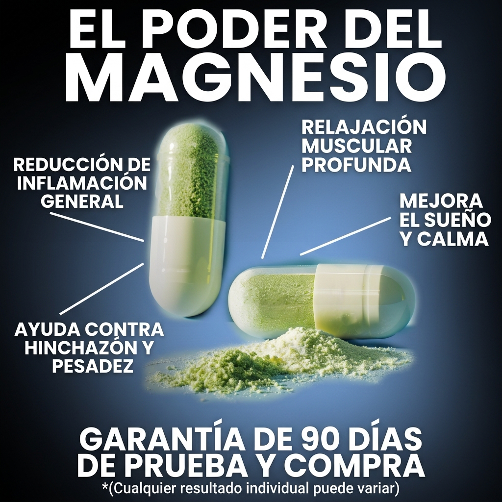 MAGNESIO TRIPLE ACCIÓN AVANZADA -  RELAJA TU CUERPO Y DESCANSA MEJOR