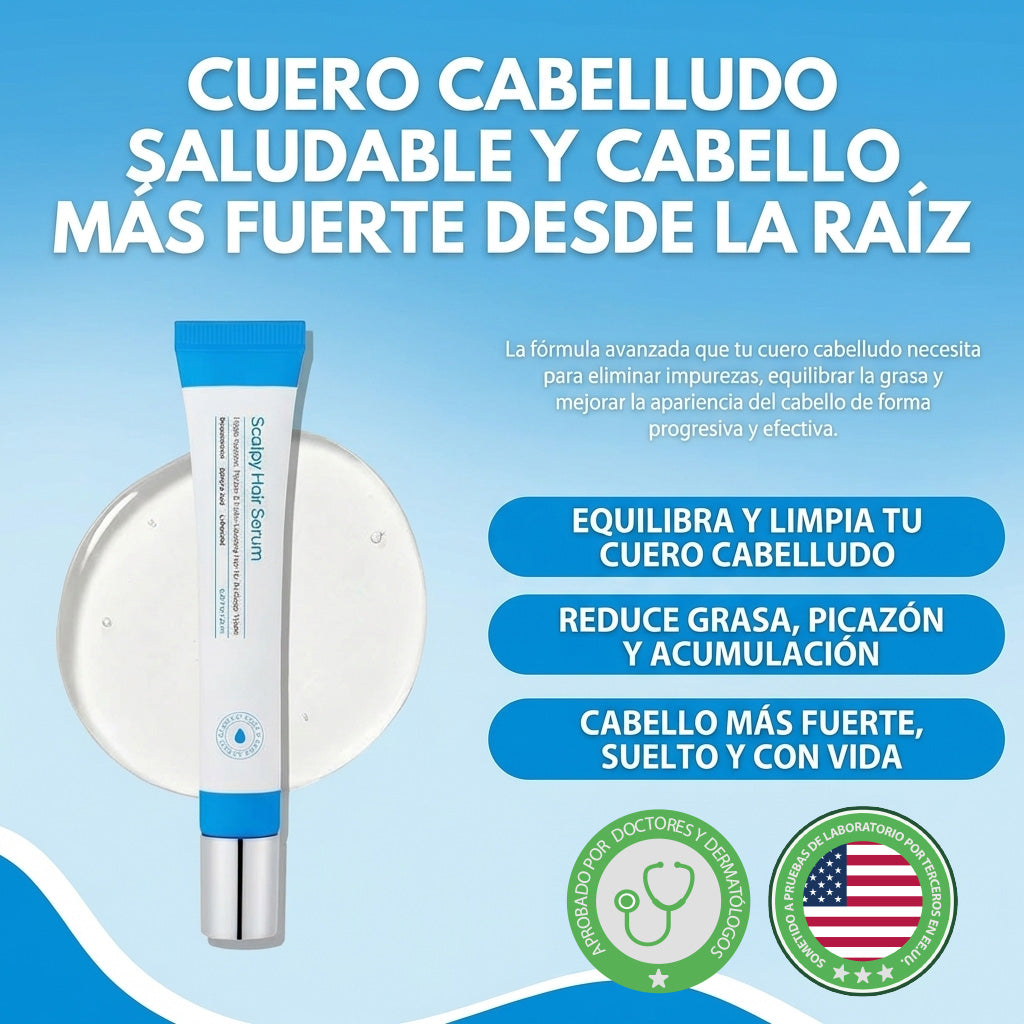 Scalpy hair serum- Fortalece tu raíz y transforma tu cuero cabelludo desde la primera aplicación.