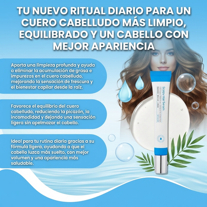 Scalpy hair serum- Fortalece tu raíz y transforma tu cuero cabelludo desde la primera aplicación.