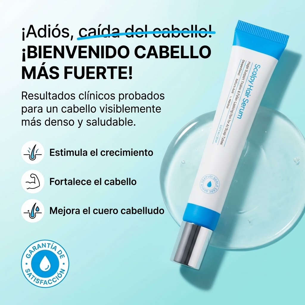 Scalpy hair serum- Fortalece tu raíz y transforma tu cuero cabelludo desde la primera aplicación.