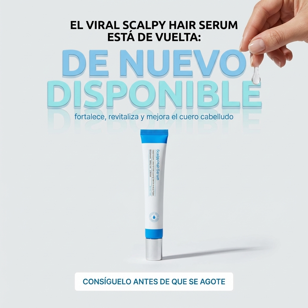 Scalpy hair serum- Fortalece tu raíz y transforma tu cuero cabelludo desde la primera aplicación.