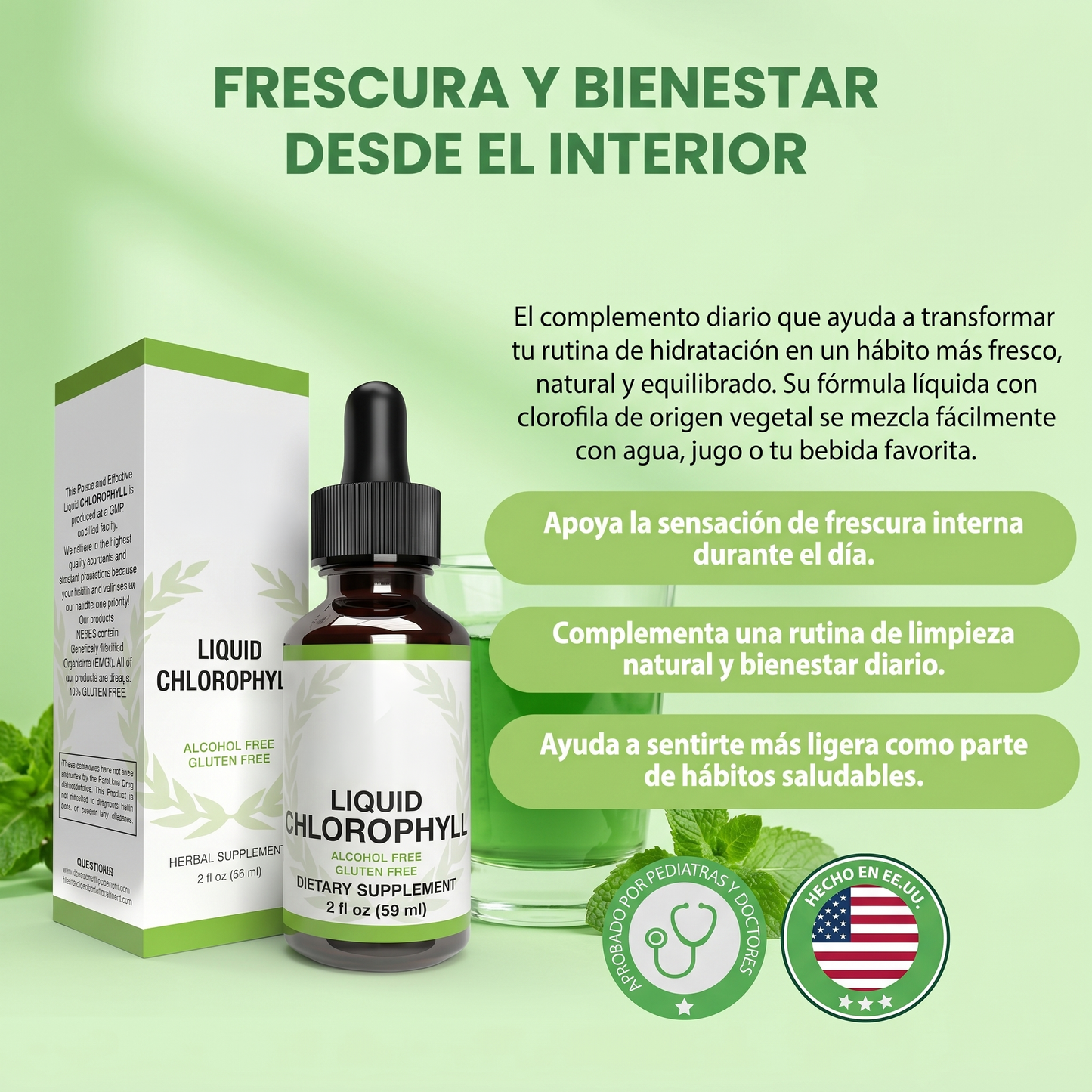 Liquid chlorophyll - Desintoxicación y apoyo inmunológico.