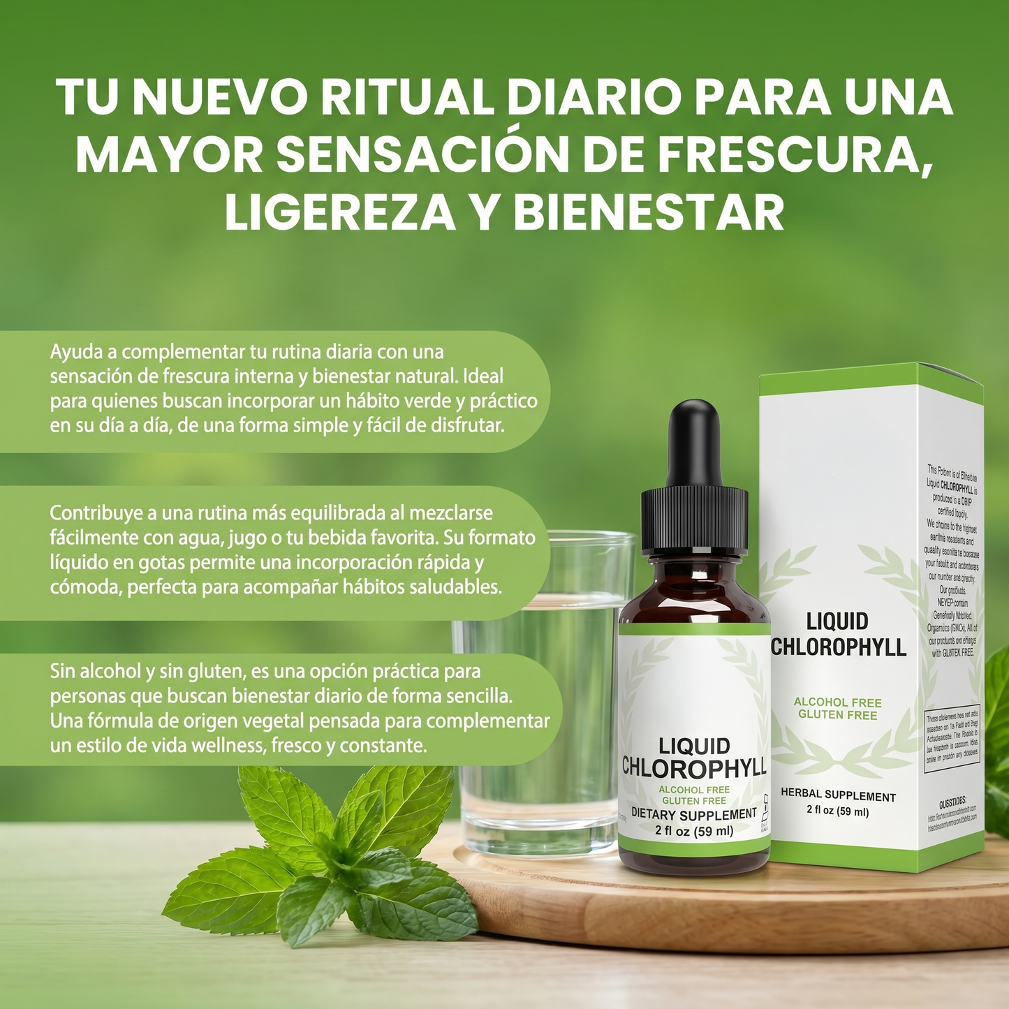 Liquid chlorophyll - Desintoxicación y apoyo inmunológico.