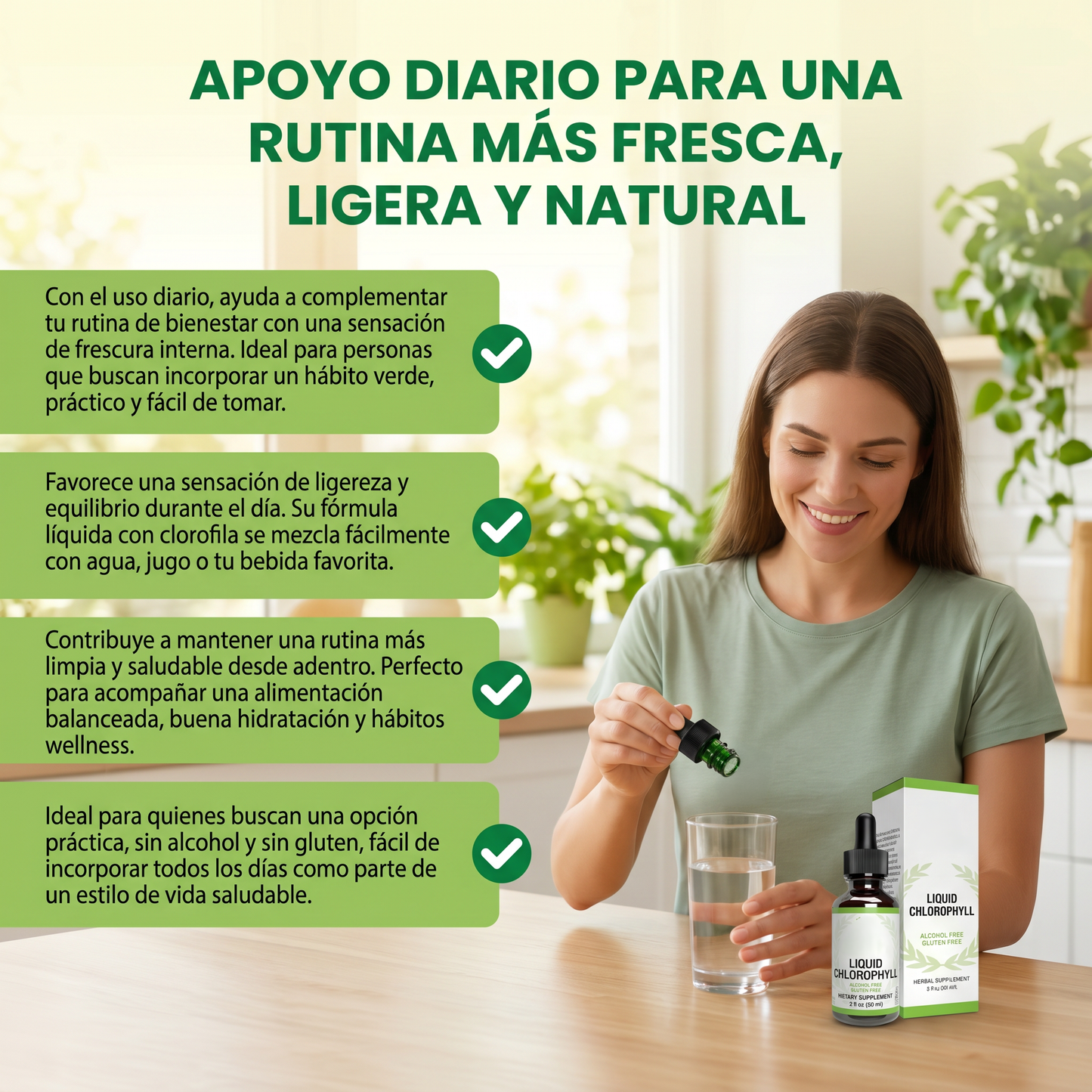 Liquid chlorophyll - Desintoxicación y apoyo inmunológico.