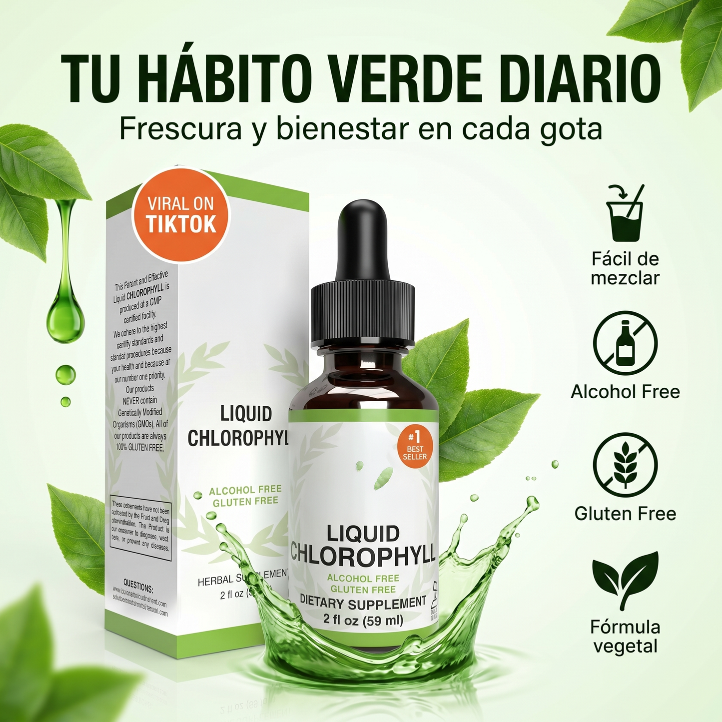 Liquid chlorophyll - Desintoxicación y apoyo inmunológico.