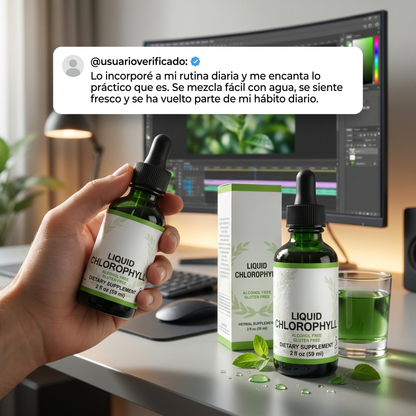 Liquid chlorophyll - Desintoxicación y apoyo inmunológico.