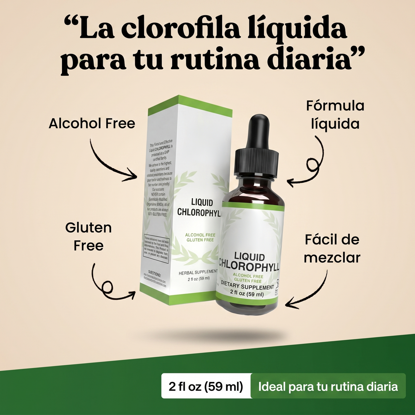 Liquid chlorophyll - Desintoxicación y apoyo inmunológico.