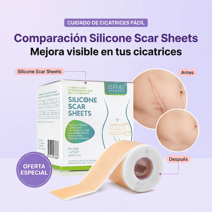 2X1 Silicone Scar Sheets – Láminas de Silicona para Cicatrices.