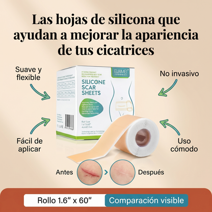 2X1 Silicone Scar Sheets – Láminas de Silicona para Cicatrices.