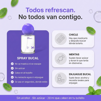 Spray Oral sabor Menta Aliento Fresco en Segundos