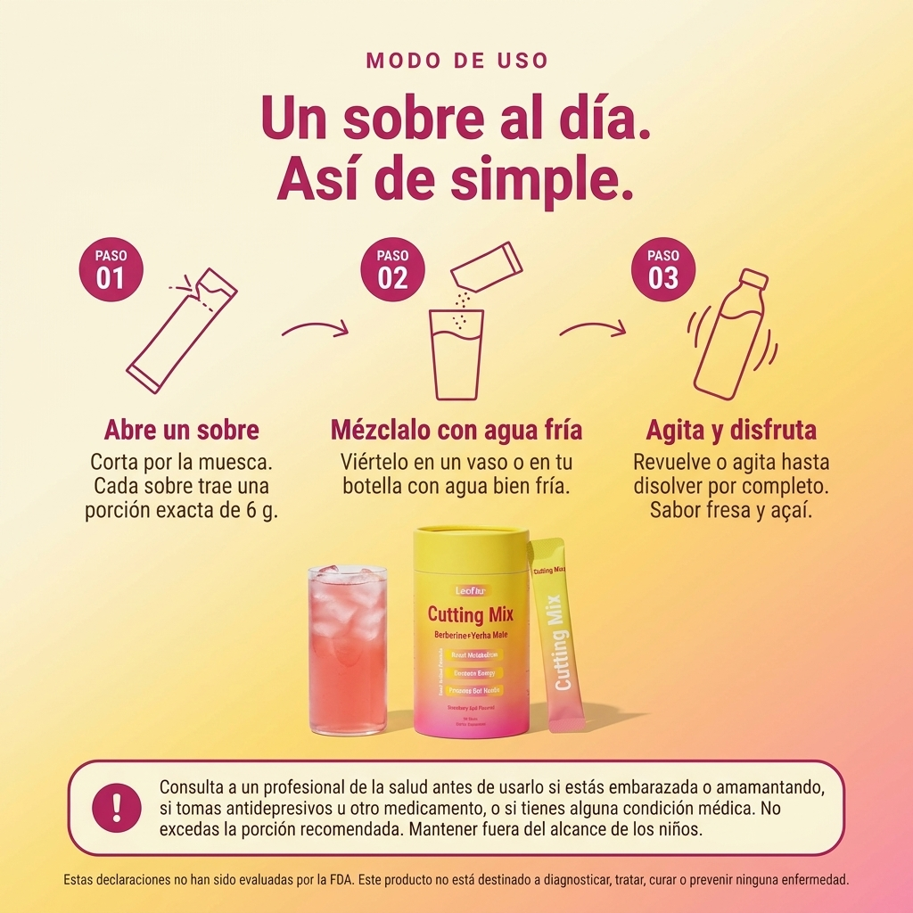LeeFar Cutting Mix para metabolismo, energía y digestión