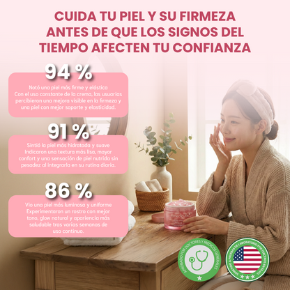 PDRN Pink collagen capsule cream- Crema hidratante con niacinamida y colágeno rosa.