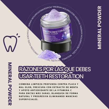 Teeth restoration mineral powder