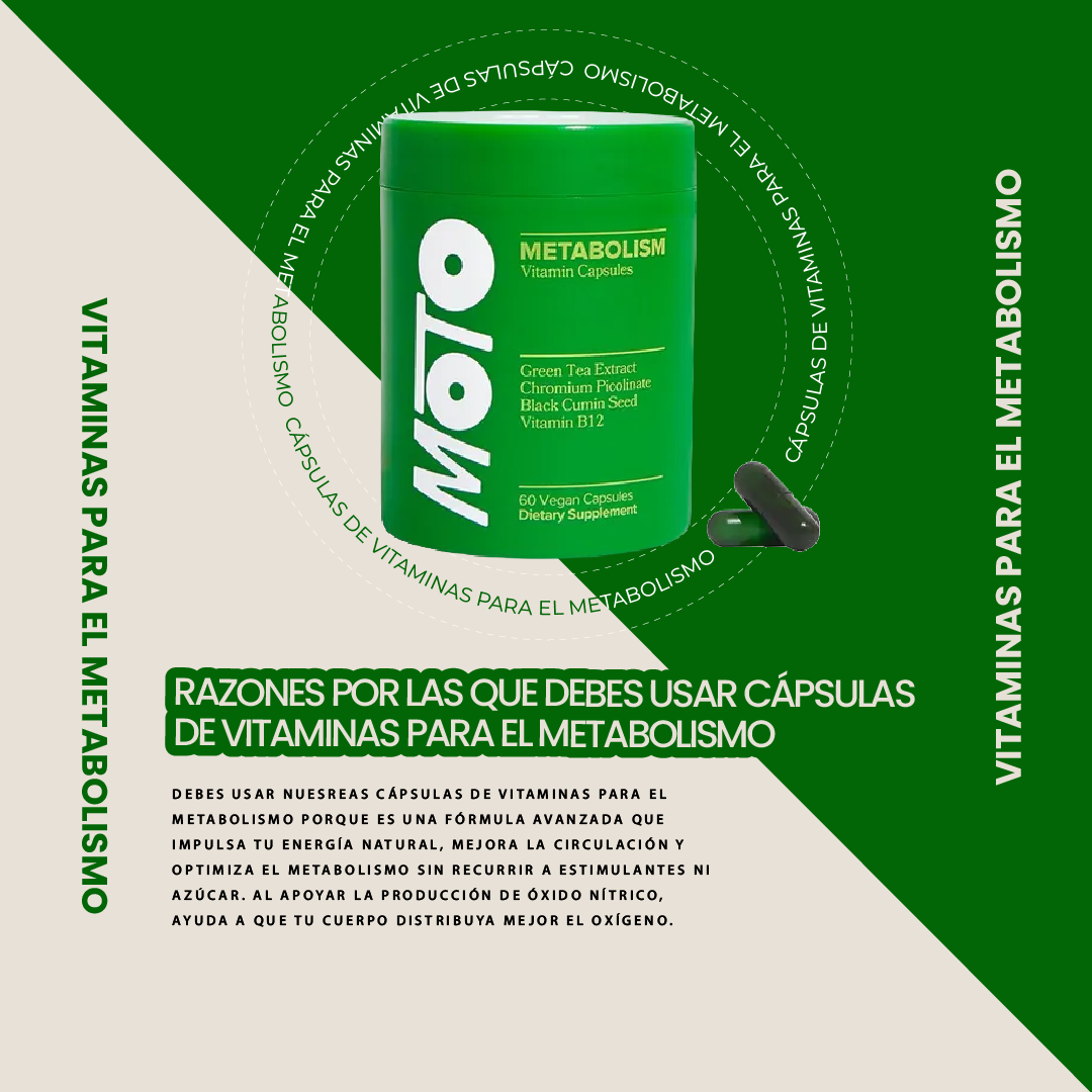Cápsulas de vitaminas para el metabolismo