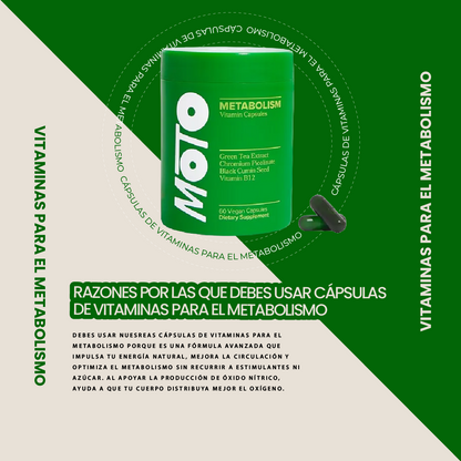 Cápsulas de vitaminas para el metabolismo
