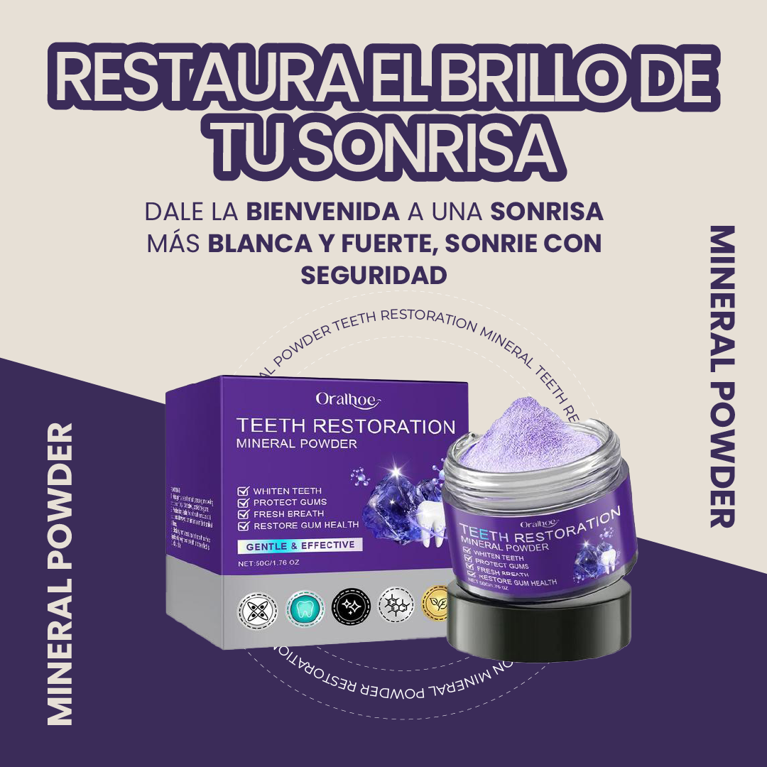 Teeth restoration mineral powder