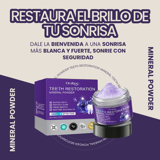 Teeth restoration mineral powder