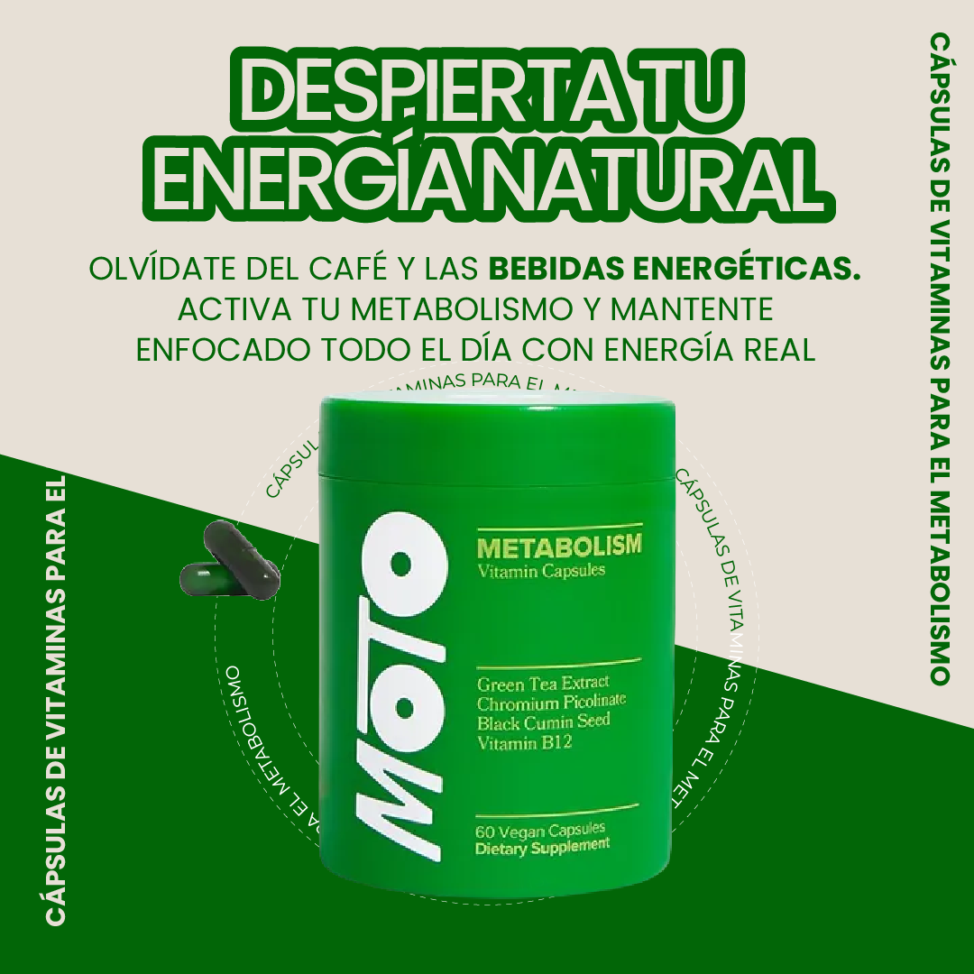 Cápsulas de vitaminas para el metabolismo