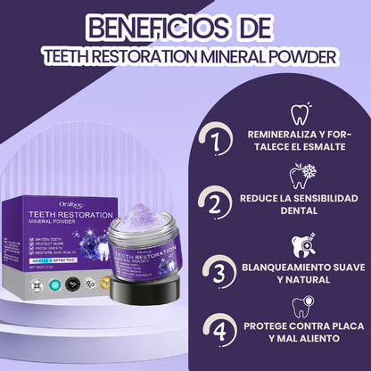 Teeth restoration mineral powder