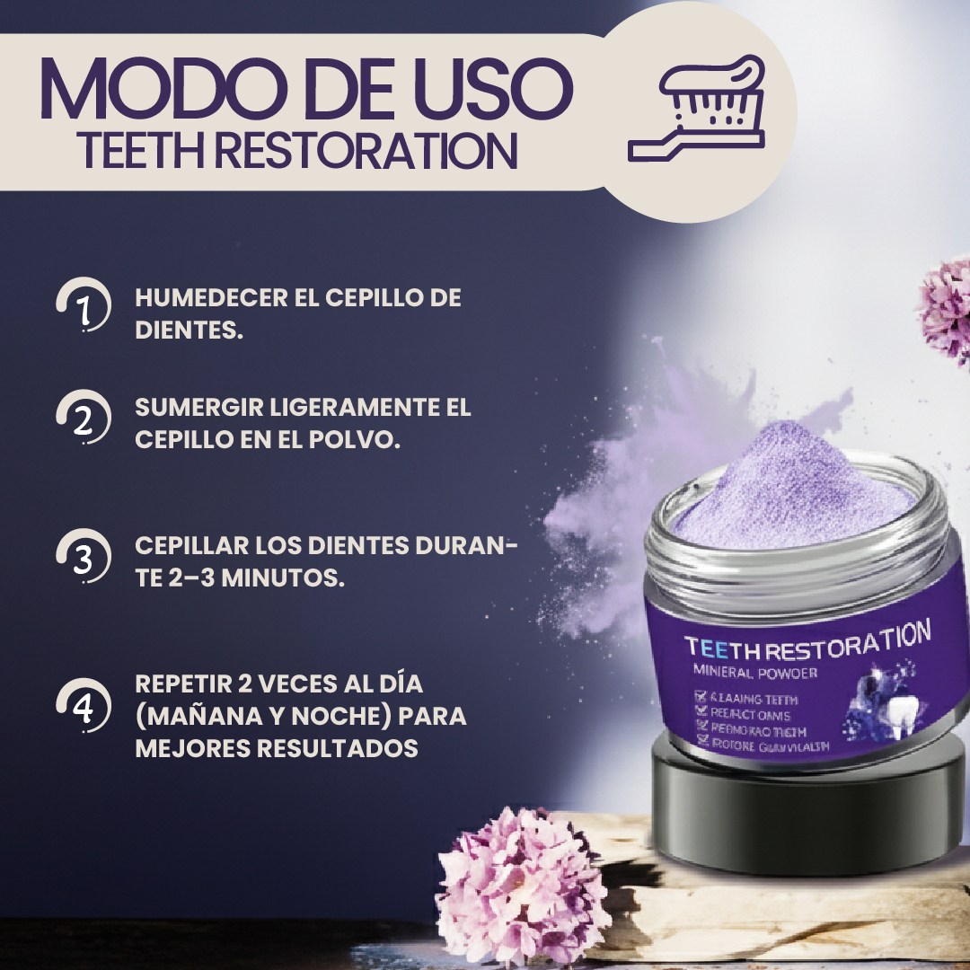 Teeth restoration mineral powder