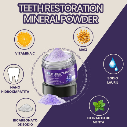 Teeth restoration mineral powder