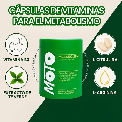 Cápsulas de vitaminas para el metabolismo