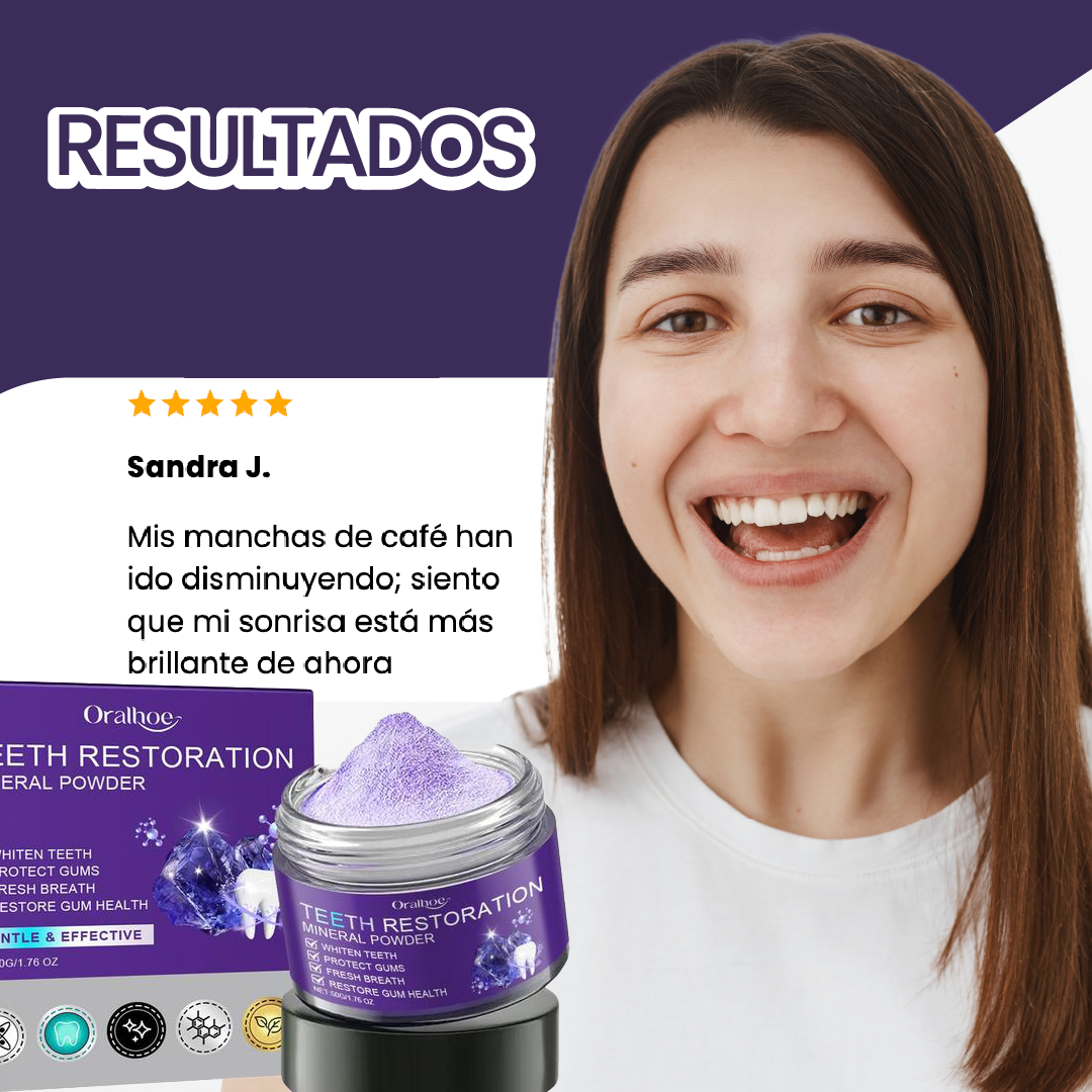 Teeth restoration mineral powder