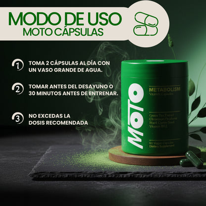 Cápsulas de vitaminas para el metabolismo