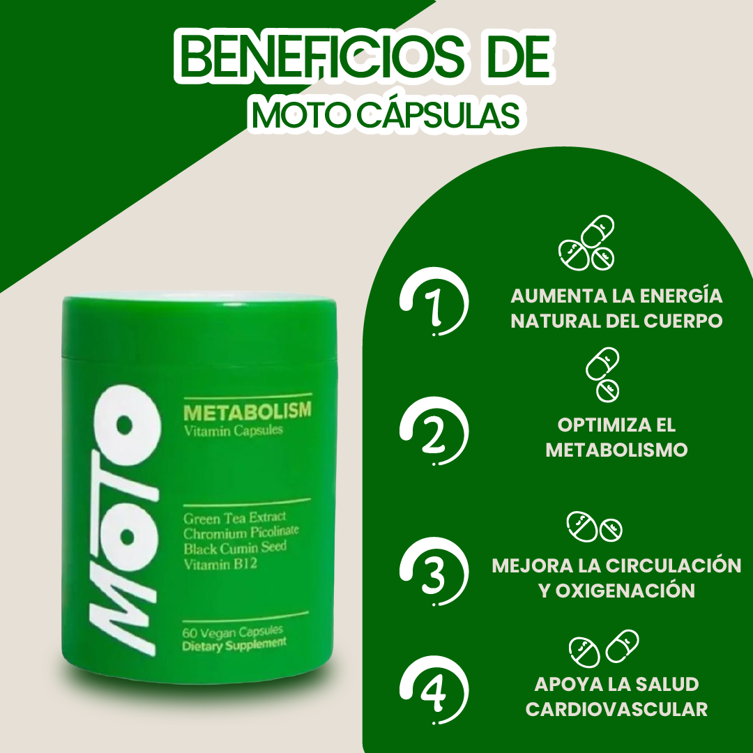 Cápsulas de vitaminas para el metabolismo