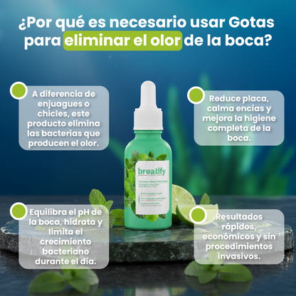 Gotas para eliminar el olor de la boca- Tratamiento para el mal aliento