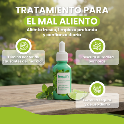 Gotas para eliminar el olor de la boca- Tratamiento para el mal aliento