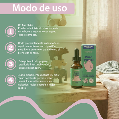 Para Patrol para niños-apoya la salud digestiva, sabor natural a frambuesa.
