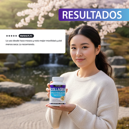 Complejo de péptidos de colágeno múltiple-Una mejor piel, cabello y articulaciones fuertes.