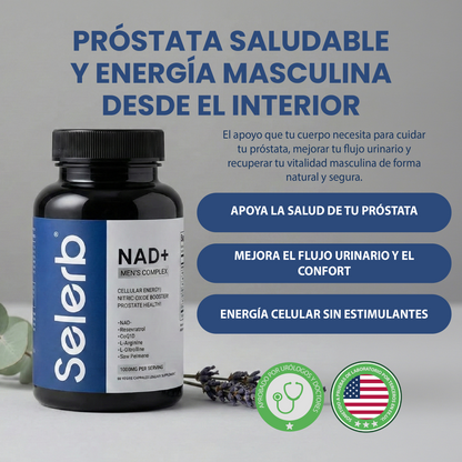 Complejo selerb nad+ men's -Apoyo para la prostática, circulación y vitalidad masculina.