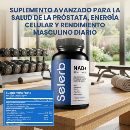 Complejo selerb nad+ men's -Apoyo para la prostática, circulación y vitalidad masculina.