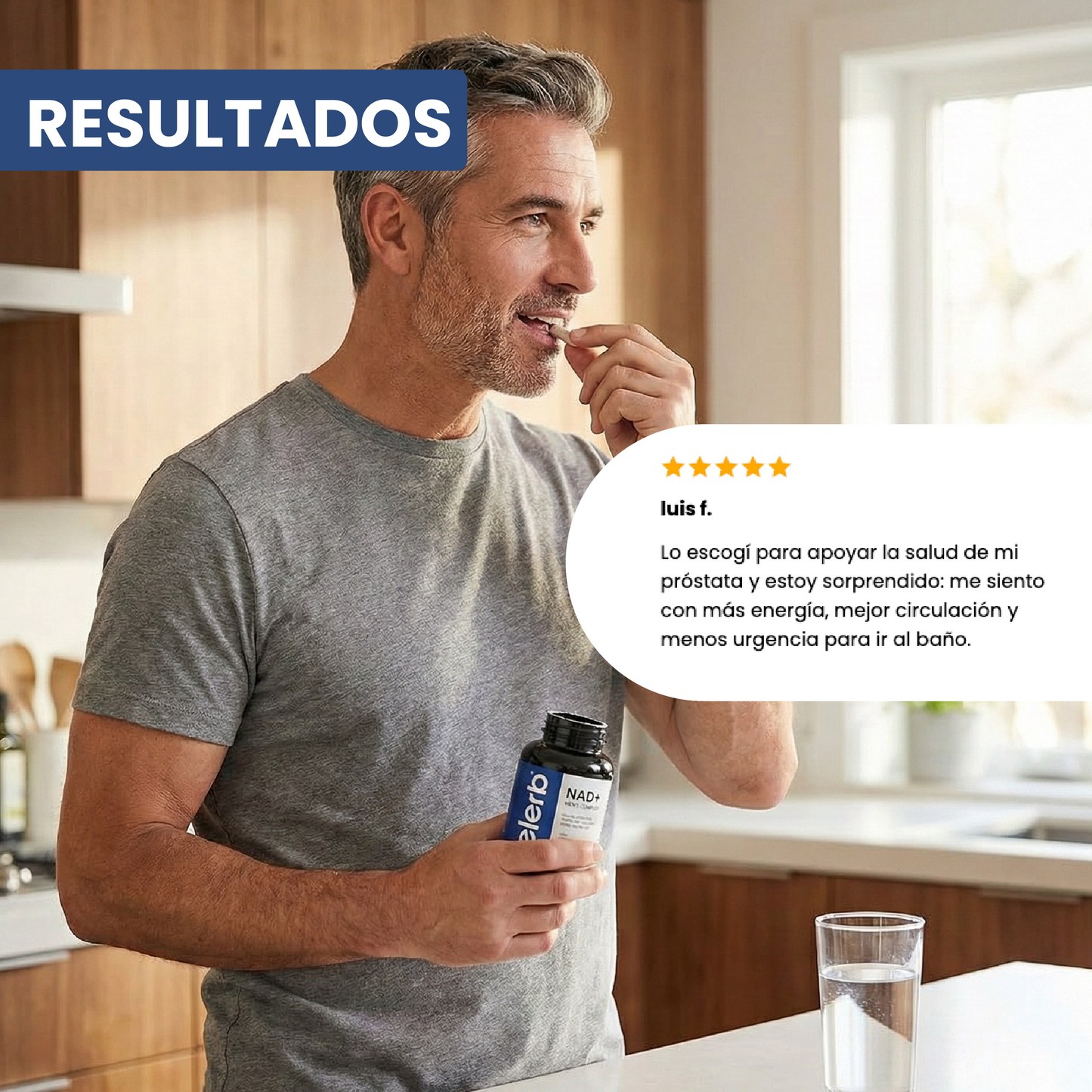 Complejo selerb nad+ men's -Apoyo para la prostática, circulación y vitalidad masculina.