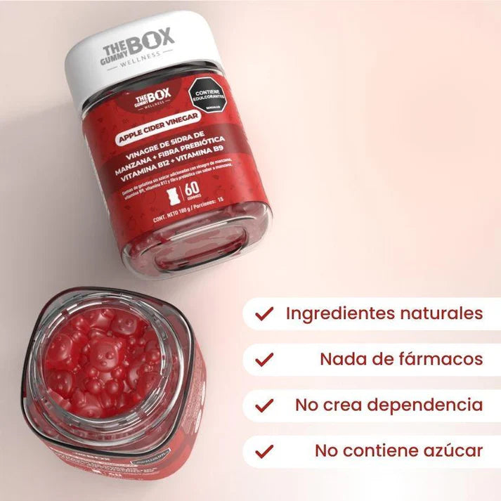 GOMITAS VINAGRE MANZANA - MEJORA TU DIGESTIÓN